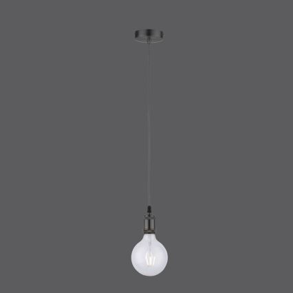 Leuchten Direkt 13570-18 - Hanglamp aan een koord DIY 1xE27/60W/230V zwart