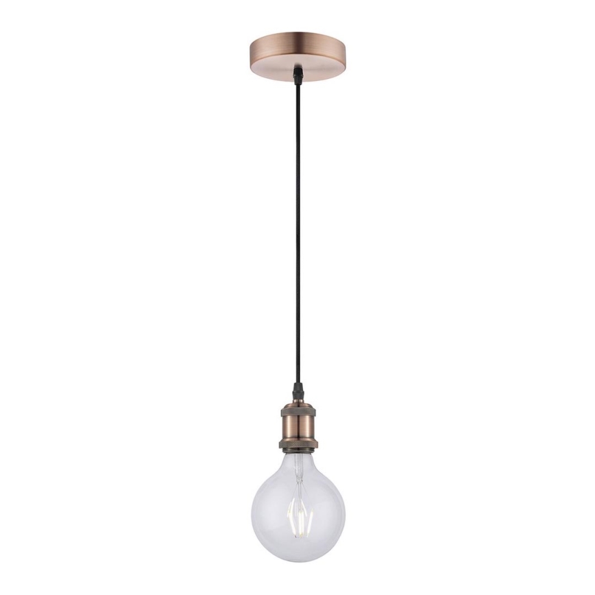 Leuchten Direkt 13570-20 - Hanglamp aan een koord DIY 1xE27/60W/230V koper