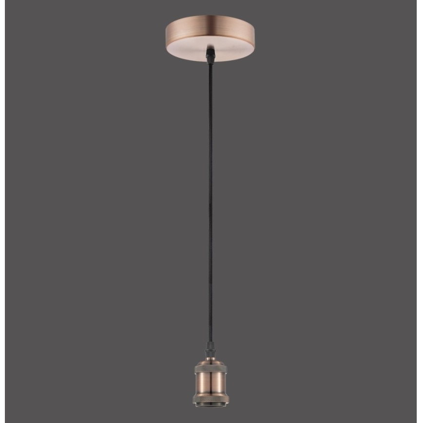 Leuchten Direkt 13570-20 - Hanglamp aan een koord DIY 1xE27/60W/230V koper