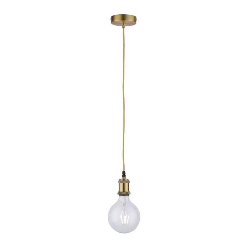 Leuchten Direkt 13570-60 - Hanglamp aan een koord DIY 1xE27/60W/230V messing