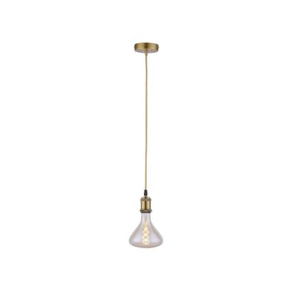 Leuchten Direkt 13570-60 - Hanglamp aan een koord DIY 1xE27/60W/230V messing