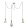 Leuchten Direkt 13571-60 - Hanglamp aan een koord DIY 3xE27/60W/230V spin messing