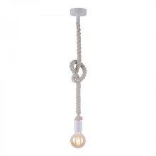 Leuchten Direkt 13572-16 - Hanglamp aan een koord DIY 1xE27/10W/230V wit