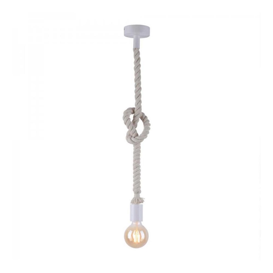 Leuchten Direkt 13572-16 - Hanglamp aan een koord DIY 1xE27/10W/230V wit