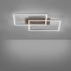 Leuchten Direkt 14018-78 - Dimbare LED plafondlamp IVEN 2xLED/15W/230V eiken + afstandsbediening