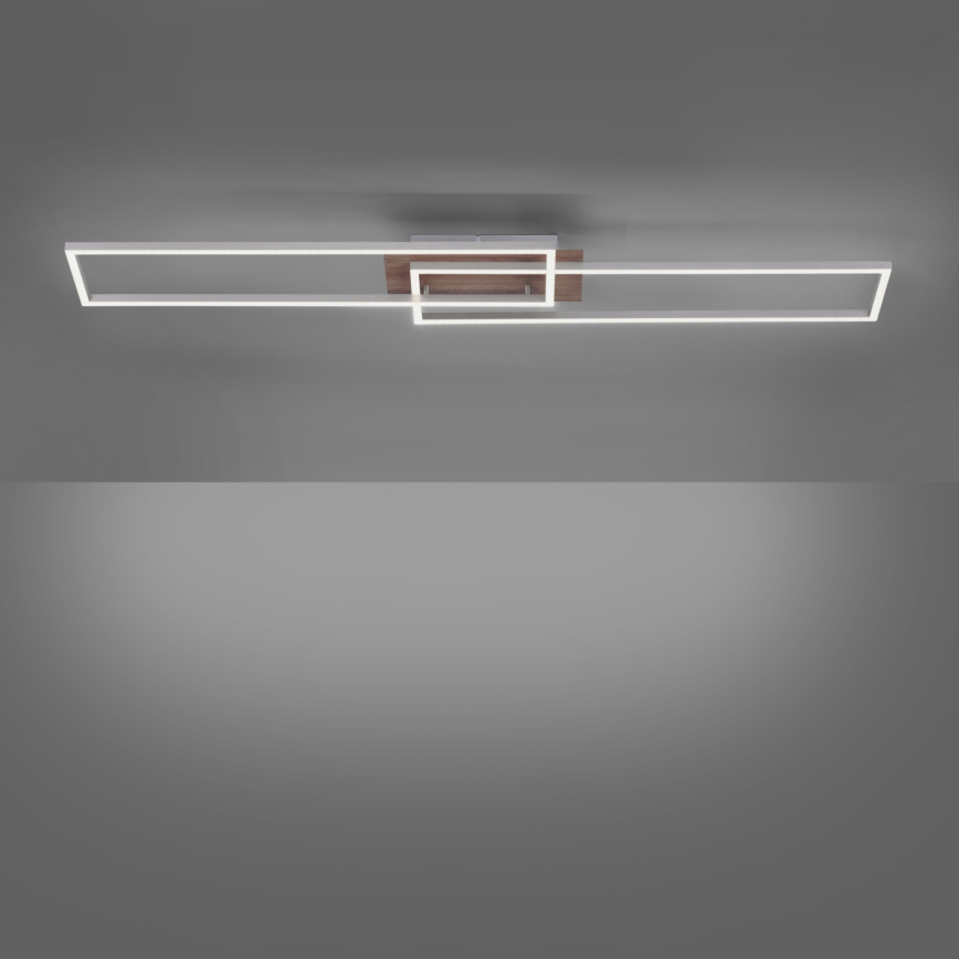 Leuchten Direkt 14019-78 - LED Plafondlamp dimbaar IVEN 2xLED/20W/230V + afstandsbediening