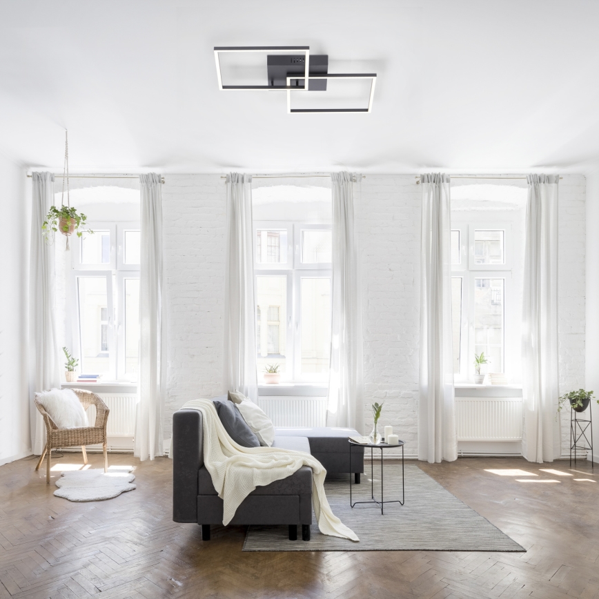 Leuchten Direkt 14141-18 - LED Dimlicht + afstandsbediening IVEN 2xLED/13,5W/230V + AB