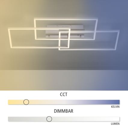 Leuchten Direkt 14150-55 - LED Dimlicht IVEN + afstandsbediening 3xLED/13W/230V + AB