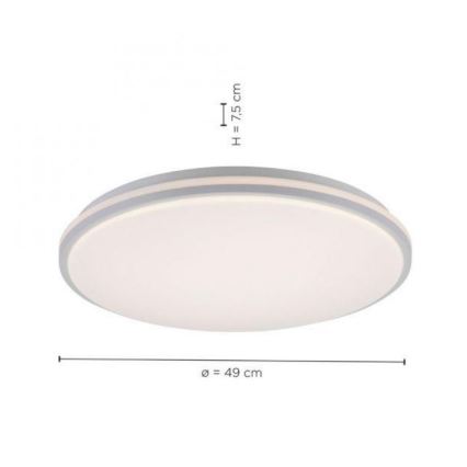 Leuchten Direkt 14209-16 - Dimbare LED Plafond Lamp COLIN LED/32,4W/230V