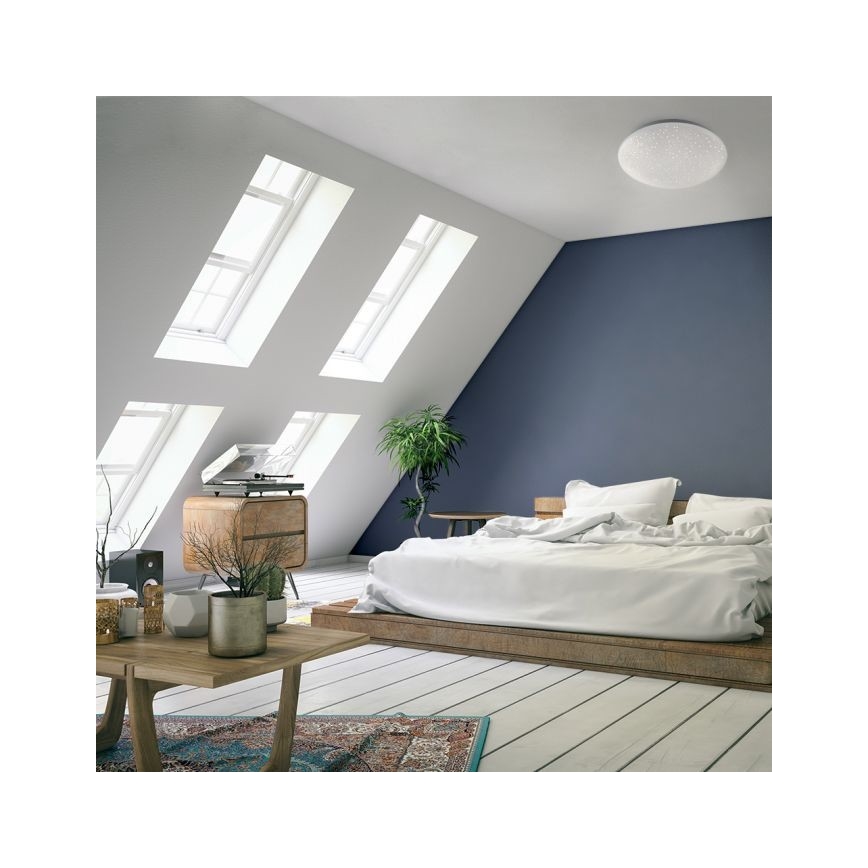 Leuchten Direkt 14241-16 - Dimbare LED RGB Plafond Lamp SKYLER LED/5,6W/230V + afstandsbediening