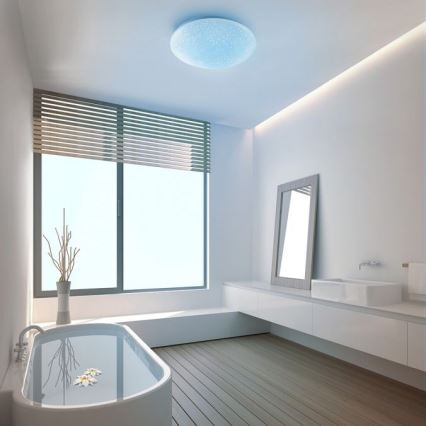 Leuchten Direkt 14241-16 - Dimbare LED RGB Plafond Lamp SKYLER LED/5,6W/230V + afstandsbediening