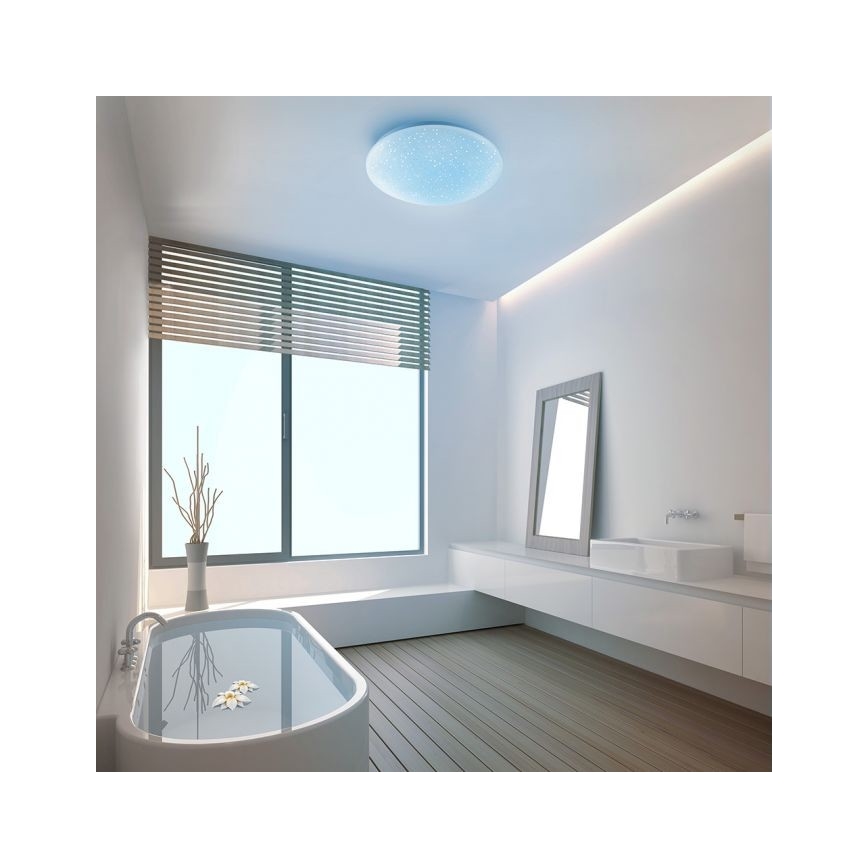 Leuchten Direkt 14241-16 - Dimbare LED RGB Plafond Lamp SKYLER LED/5,6W/230V + afstandsbediening