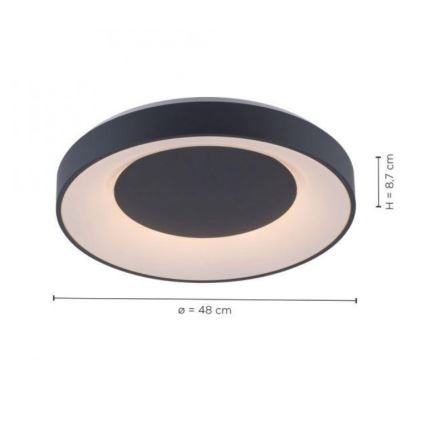 Leuchten Direkt 14346-18 - Dimbare LED RGB Plafond Lamp ANIKA LED/26,5W/230V Tuya 2700-5000K + afstandsbediening