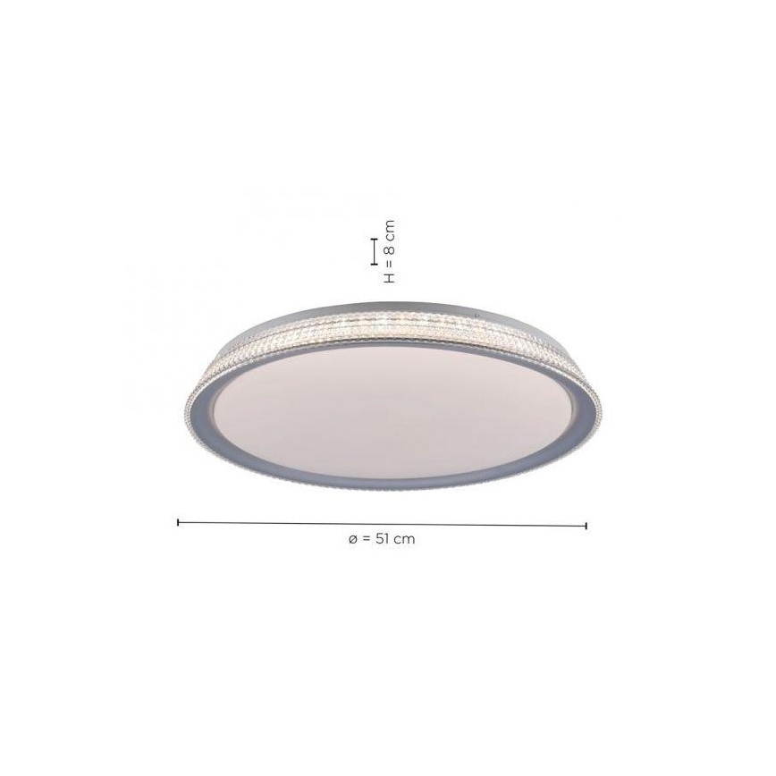 Leuchten Direkt 14359-21 - Dimbare LED Plafond Lamp KARI LED/36W/230V