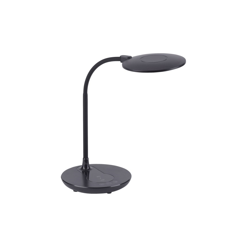 Leuchten Direkt 14416-18 - Dimbare LED Tafel Lamp met Touch Aansturing en Draadloos Opladen ASTRID LED/5W/230V 3000/4000/5500K + USB
