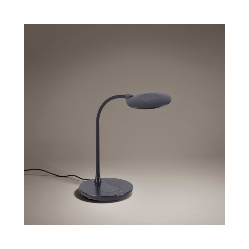Leuchten Direkt 14416-18 - Dimbare LED Tafel Lamp met Touch Aansturing en Draadloos Opladen ASTRID LED/5W/230V 3000/4000/5500K + USB