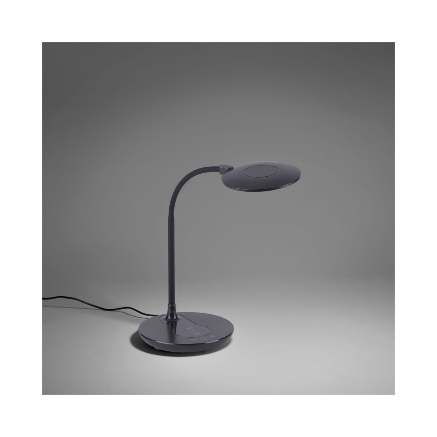 Leuchten Direkt 14416-18 - Dimbare LED Tafel Lamp met Touch Aansturing en Draadloos Opladen ASTRID LED/5W/230V 3000/4000/5500K + USB
