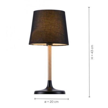 Leuchten Direkt 14423-18 - Tafel Lamp NIMA 1xE14/40W/230V zwart