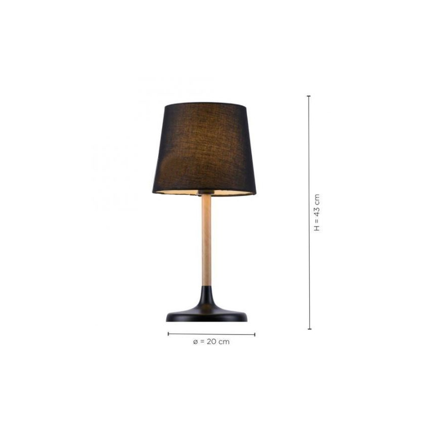 Leuchten Direkt 14423-18 - Tafel Lamp NIMA 1xE14/40W/230V zwart