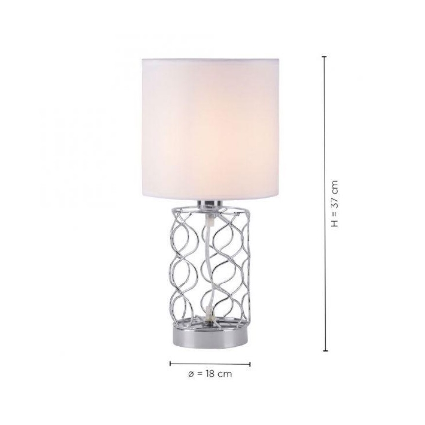 Leuchten Direkt 14615-55 - Tafel Lamp DEVA 1xE14/40W/230V mat chroom