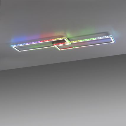 Leuchten Direkt 14635-55 - LED RGB dimbare plafondlamp FELIX LED/34,5W/230V + afstandsbediening