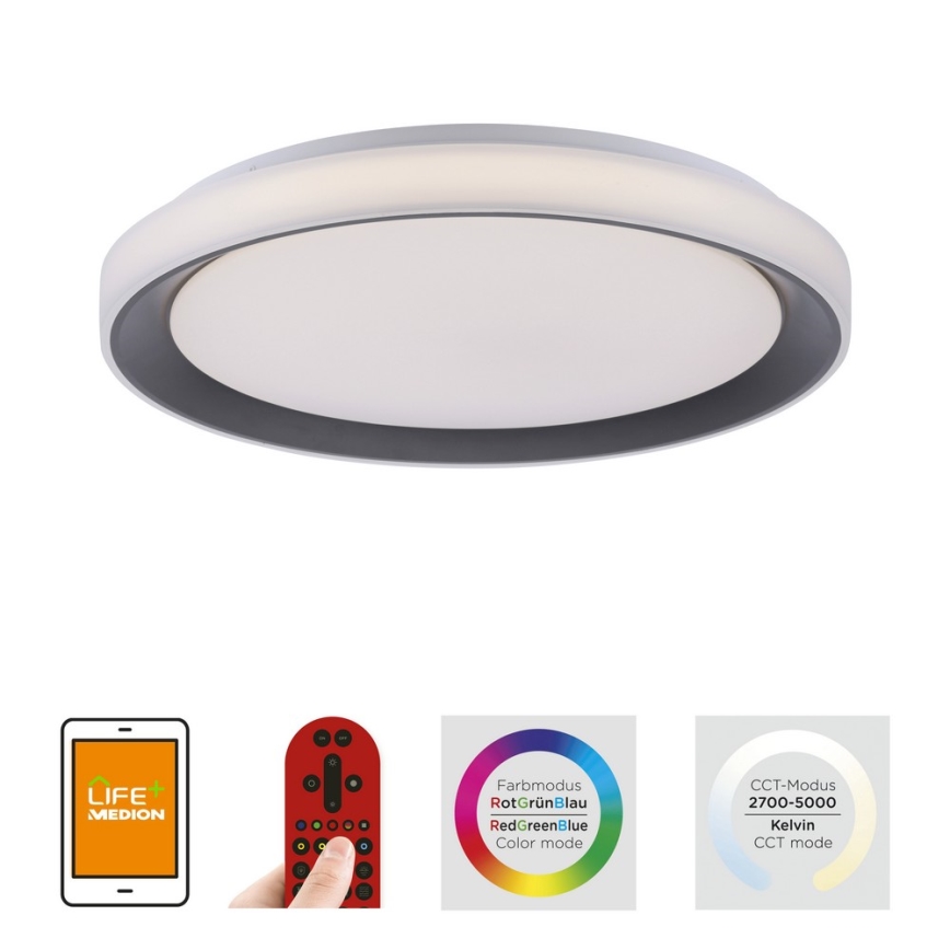 Leuchten Direkt 14659-18 - LED RGB Dimlicht + afstandsbediening LOLA LED/24W/230V Tuya + AB