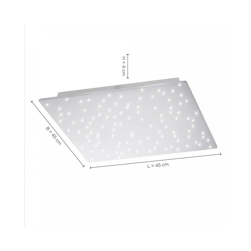 Leuchten Direkt 14671-55 - Dimbare LED Plafond Lamp SPARKLE LED/18W/230V 2700-5000K + afstandsbediening