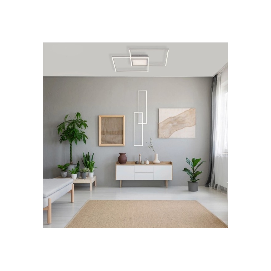 Leuchten Direkt 14711-55 - Dimbare LED Plafond Lamp ASMIN LED/42W/230V 3000-5000K + afstandsbediening