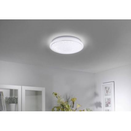 Leuchten Direkt 14743-16 - Dimbare LED RGB Plafond Lamp JUPI LED/28W/230V Tuya 2700-5000K + afstandsbediening