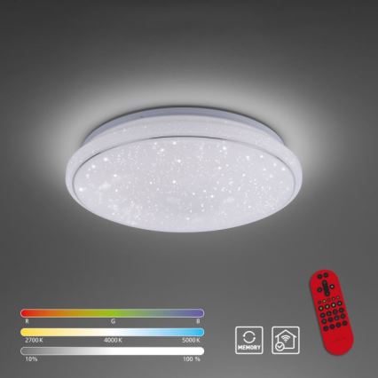 Leuchten Direkt 14743-16 - Dimbare LED RGB Plafond Lamp JUPI LED/28W/230V Tuya 2700-5000K + afstandsbediening