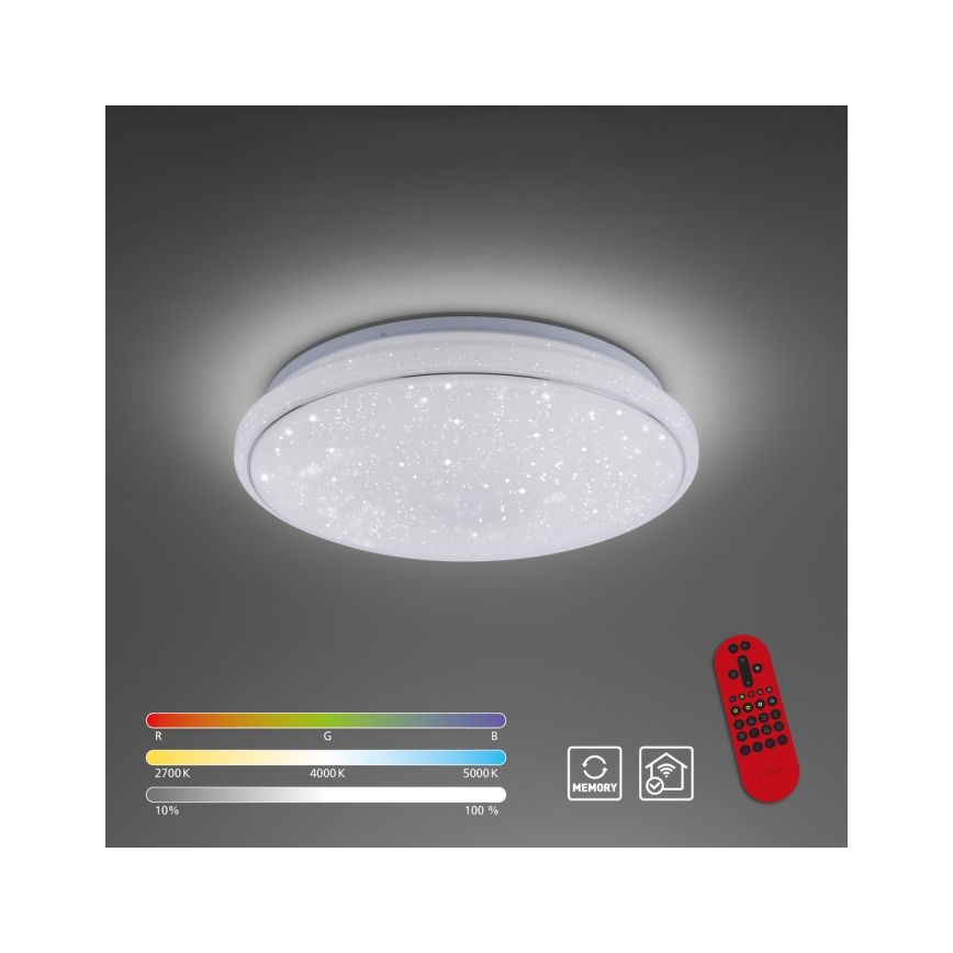 Leuchten Direkt 14743-16 - Dimbare LED RGB Plafond Lamp JUPI LED/28W/230V Tuya 2700-5000K + afstandsbediening