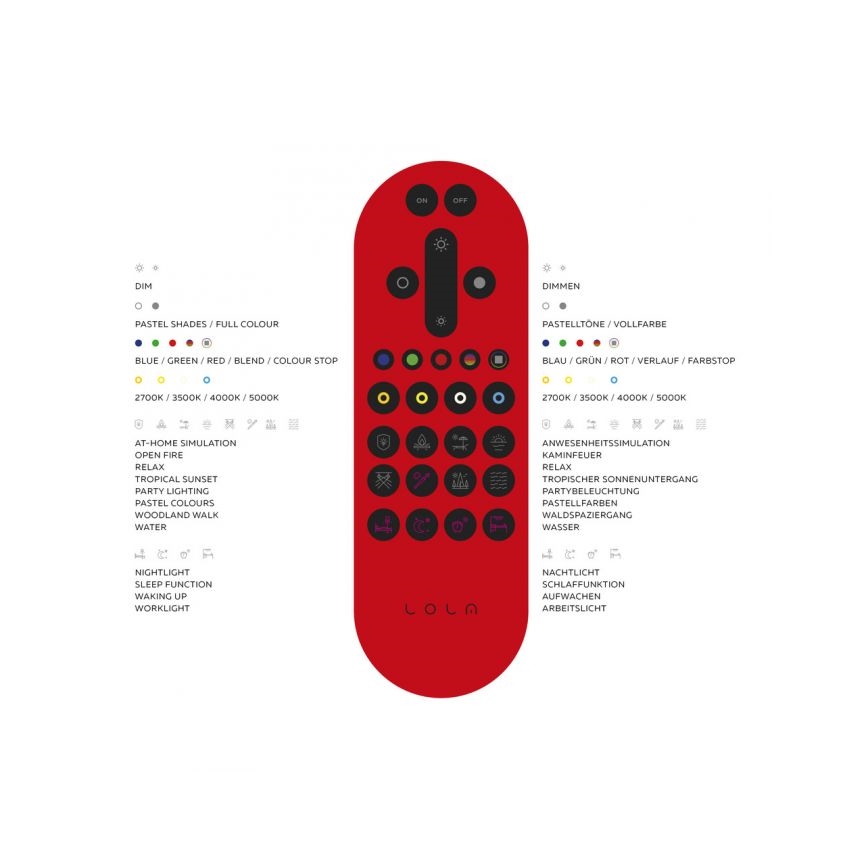 Leuchten Direkt 14743-16 - Dimbare LED RGB Plafond Lamp JUPI LED/28W/230V Tuya 2700-5000K + afstandsbediening