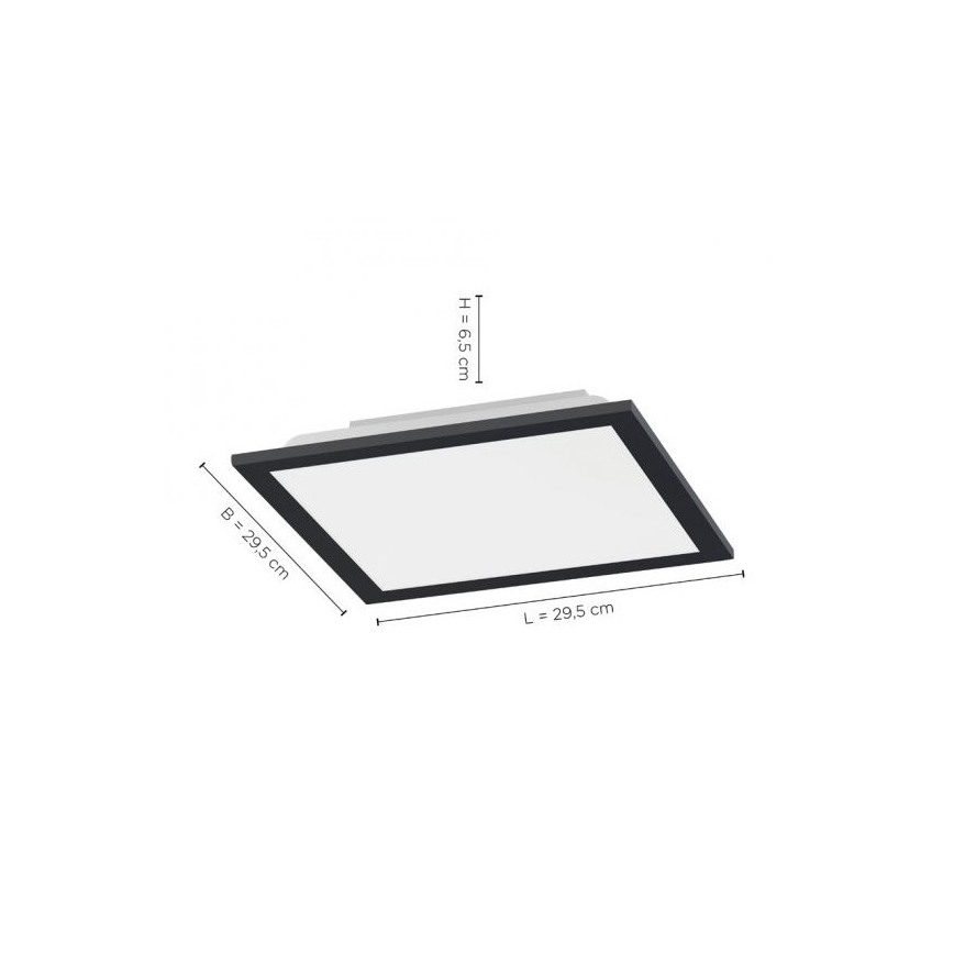Leuchten Direkt 14754-18- Dimbare LED Plafond Lamp FLAT LED/20W/230V 2700K-5000K + afstandsbediening