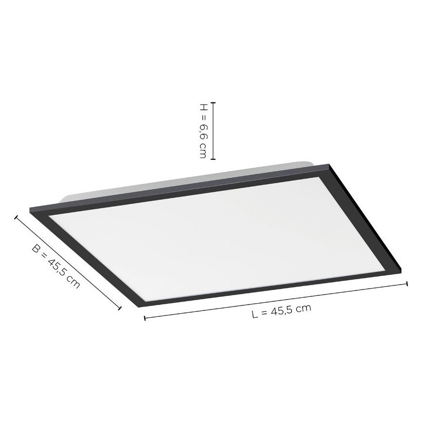 Leuchten Direkt 14755-18 - Dimbare LED Plafond Lamp FLAT LED/28W/230V 2700-5000 + afstandsbediening