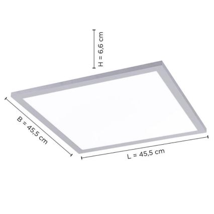 Leuchten Direkt 14755-21- Dimbare LED Plafond Lamp FLAT LED/28W/230V 2700-5000K + afstandsbediening