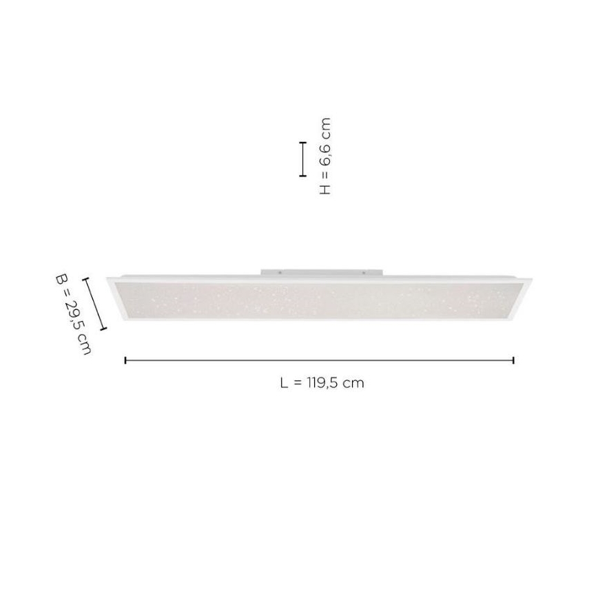 Leuchten Direkt 14762-16 - Dimbare LED Lamp STARRYFLAT LED/36W/230V + AB