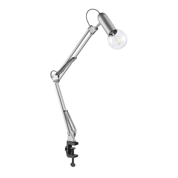 Leuchten Direkt 14773-55 - Tafellamp met klem TURN ME 1xE27/60W/230V mat chroom