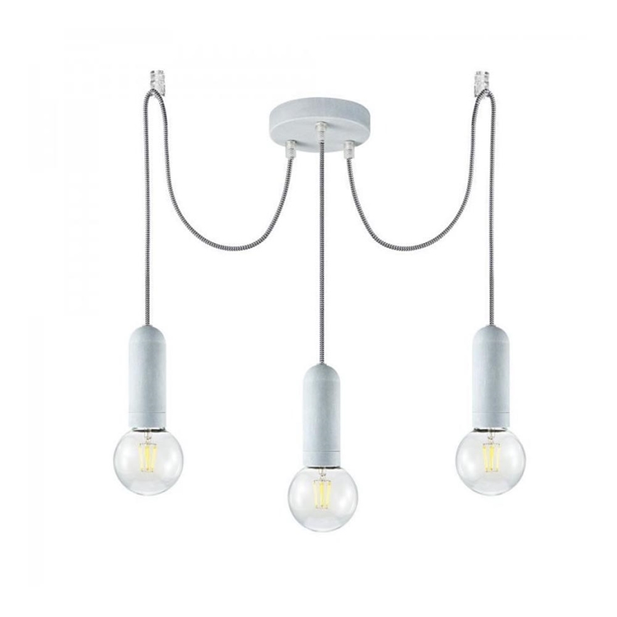 Leuchten Direkt 14776-22 - Hanglamp aan een koord TURN ME 3xE27/60W/230V spin