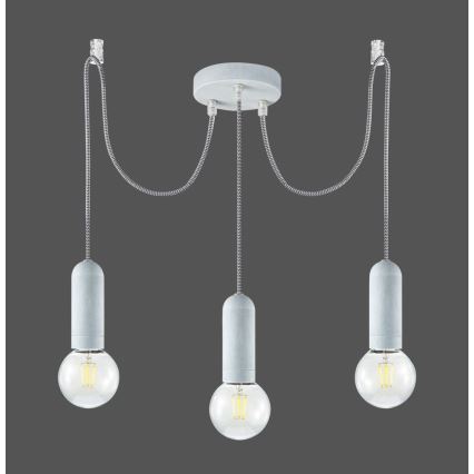 Leuchten Direkt 14776-22 - Hanglamp aan een koord TURN ME 3xE27/60W/230V spin