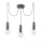 Leuchten Direkt 14776-48 - Hanglamp aan een koord TURN ME 3xE27/60W/230V spin