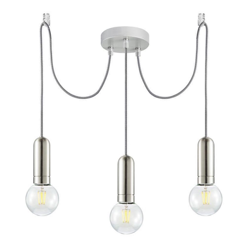 Leuchten Direkt 14776-55 - Hanglamp aan een koord TURN ME 3xE27/60W/230V spin