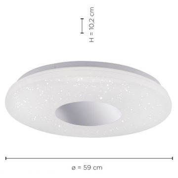 Leuchten Direkt 14822-17 - LED Badkamer Plafond Lamp met Sensor LAVINIA LED/40W/230V IP44