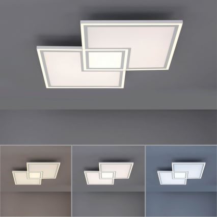 Leuchten Direkt 14855 - 16- Dimbare LED Plafond Lamp EDGING LED/51W/230V 2700-5000K + afstandsbediening