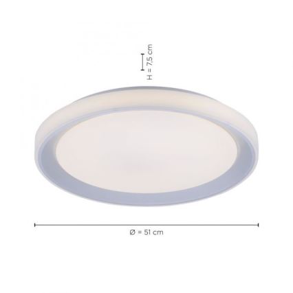 Leuchten Direkt 15110-21 - Dimbare LED RGB Plafond Lamp LENI LOLASMART LED/40W/230V + afstandsbediening