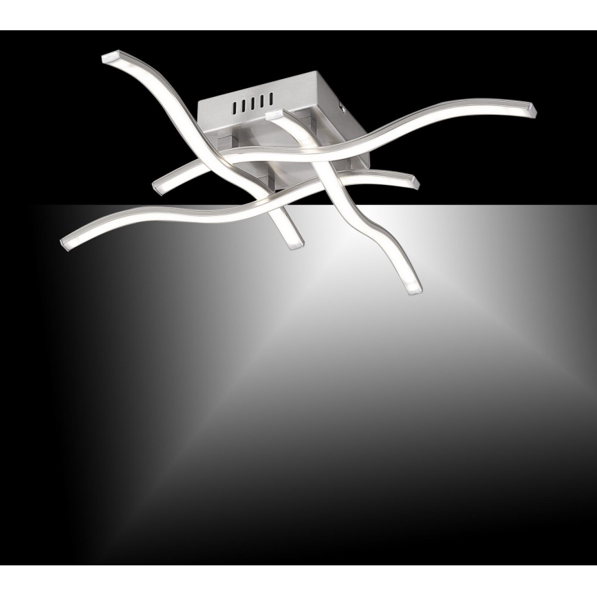 Leuchten Direkt 15131-55 - LED Hanglamp voor Oppervlak Montage WAWE 4xLED/4,6W/230V mat chroom