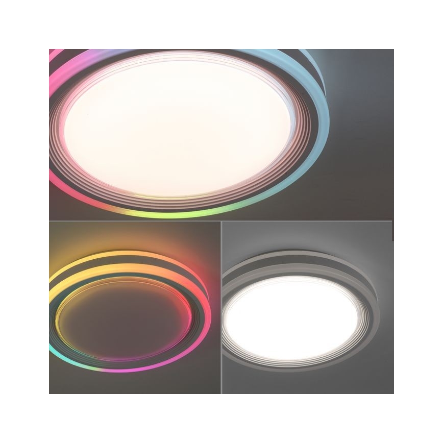 Leuchten Direkt 15152-16 - LED RGBW Dimbare plafondlamp SPHERIC LED/18W/230V + afstandsbediening
