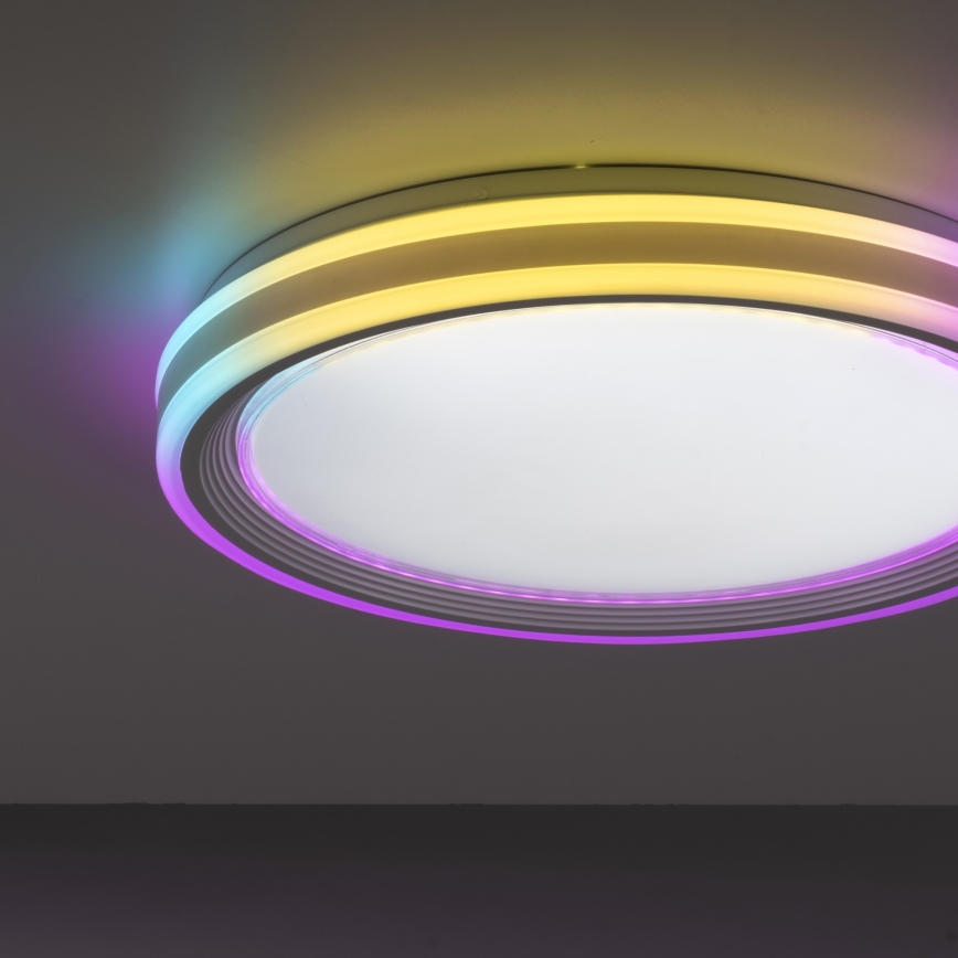 Leuchten Direkt 15154-16 - LED RGB dimbare plafondlamp EDGING LED/39W/230V + afstandsbediening