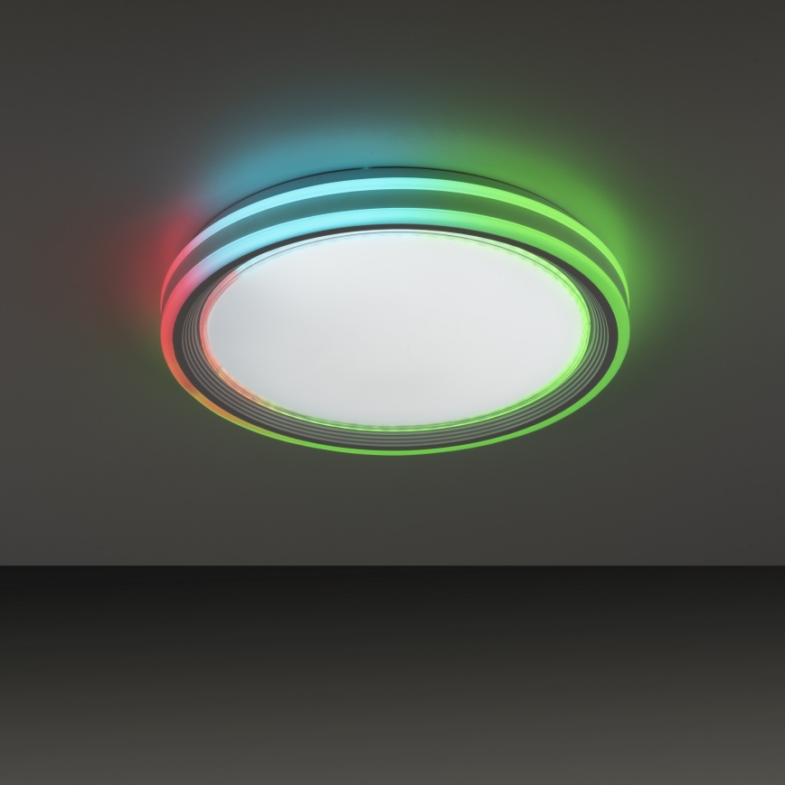 Leuchten Direkt 15154-16 - LED RGB dimbare plafondlamp EDGING LED/39W/230V + afstandsbediening