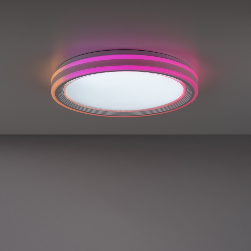 Leuchten Direkt 15154-16 - LED RGB dimbare plafondlamp EDGING LED/39W/230V + afstandsbediening