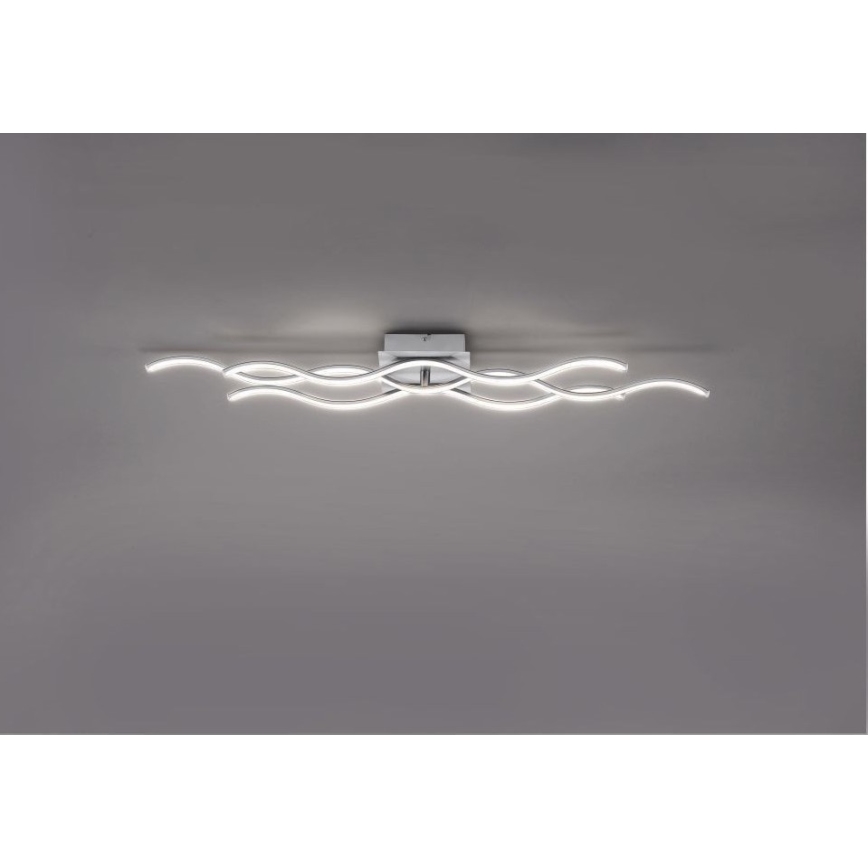 Leuchten Direkt 15166-55 - LED Hanglamp voor Oppervlak Montage WAWE LED/28W/230V mat chroom